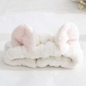 New! Pink Cat Ears Hairband Hair wrap, White!